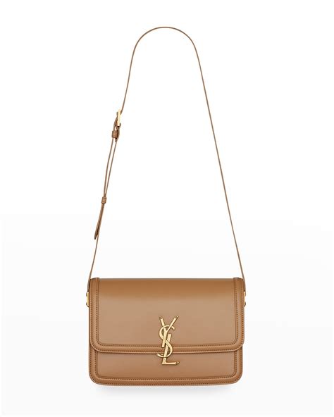 ysl tan shoulder bag|saint laurent solferino bag.